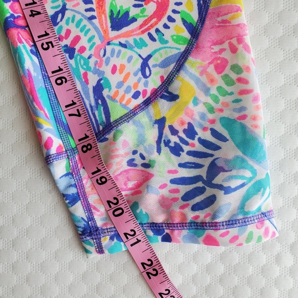 RARE Lilly Pulitzer Leggings Large Rochelle Weekender Capri Dancing on Deck‎ L - Picture 14 of 16